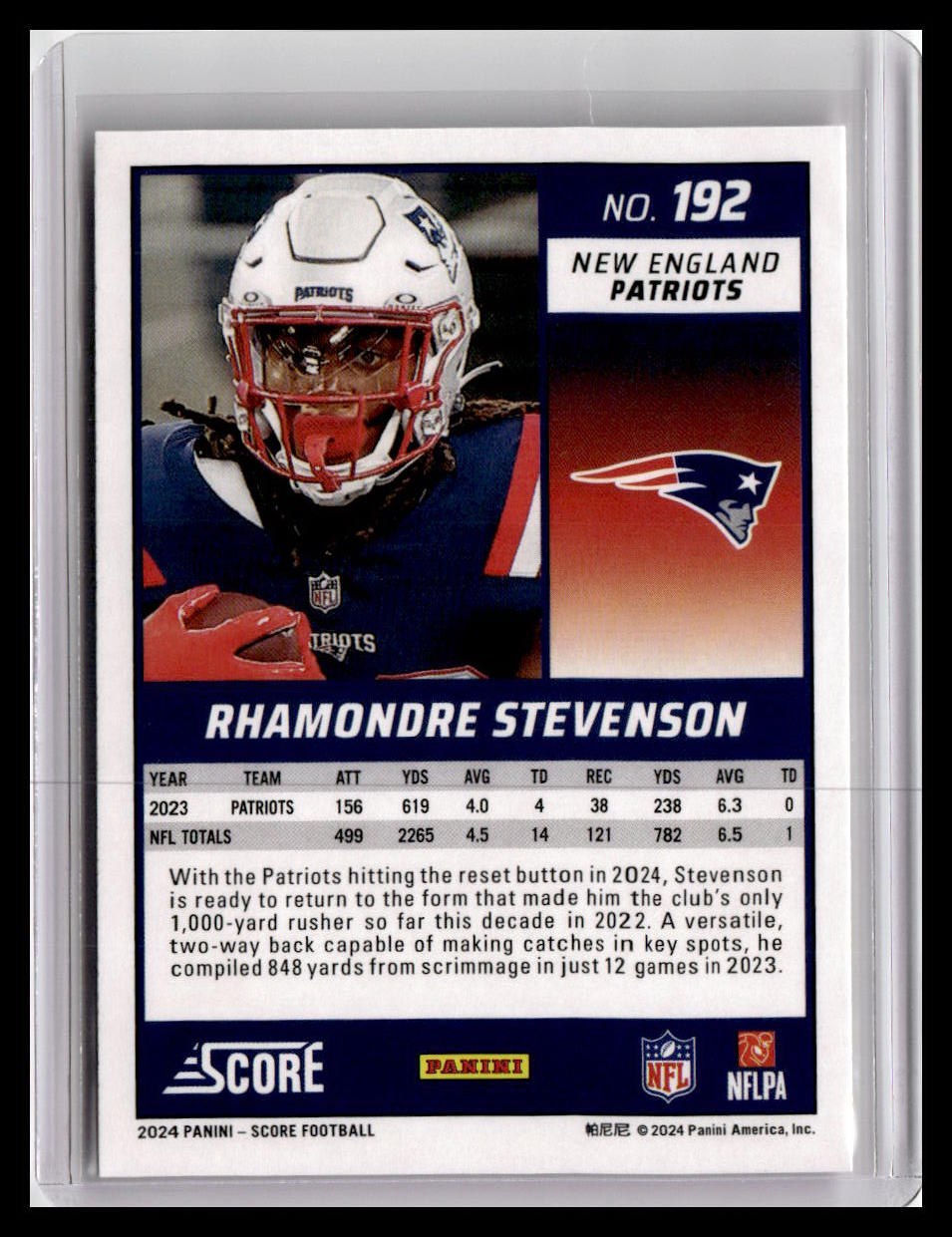 2024 Score #192 Rhamondre Stevenson