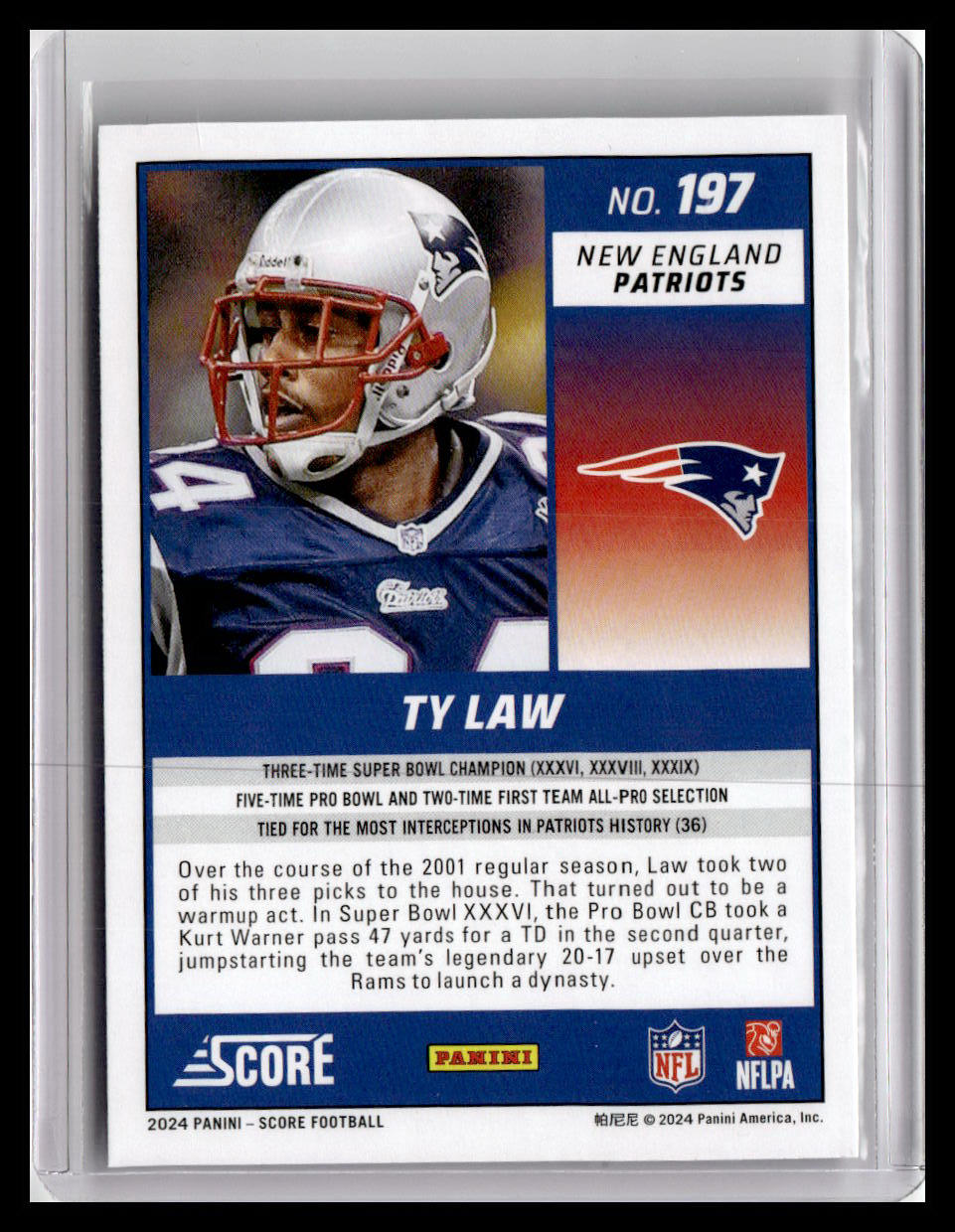 2024 Score #197 Ty Law