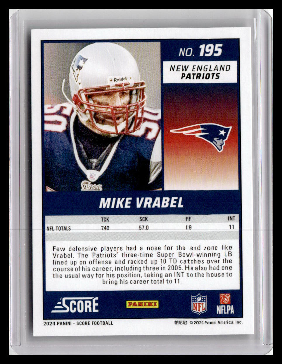 2024 Score #195 Mike Vrabel