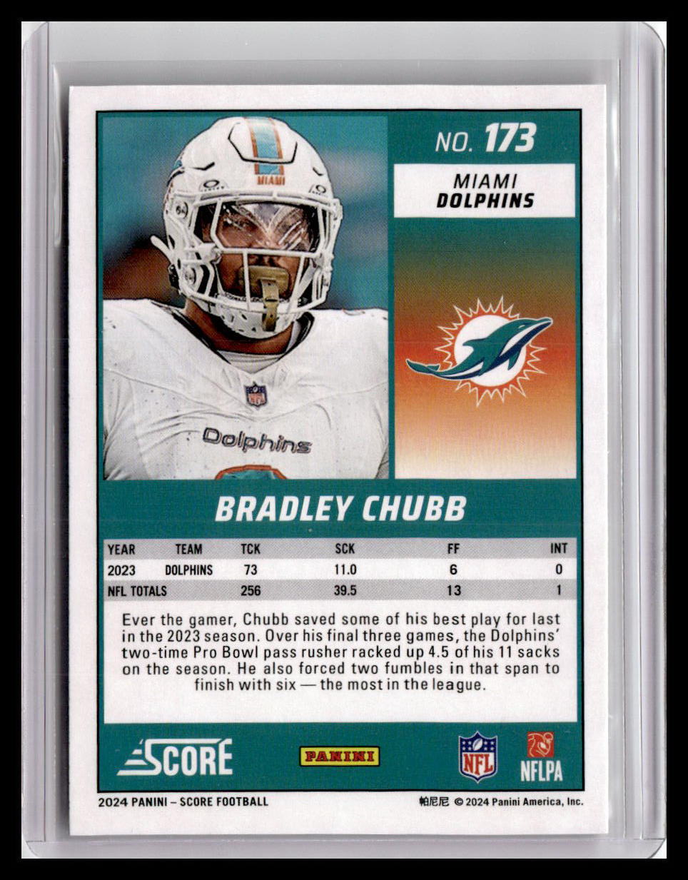 2024 Score #173 Bradley Chubb