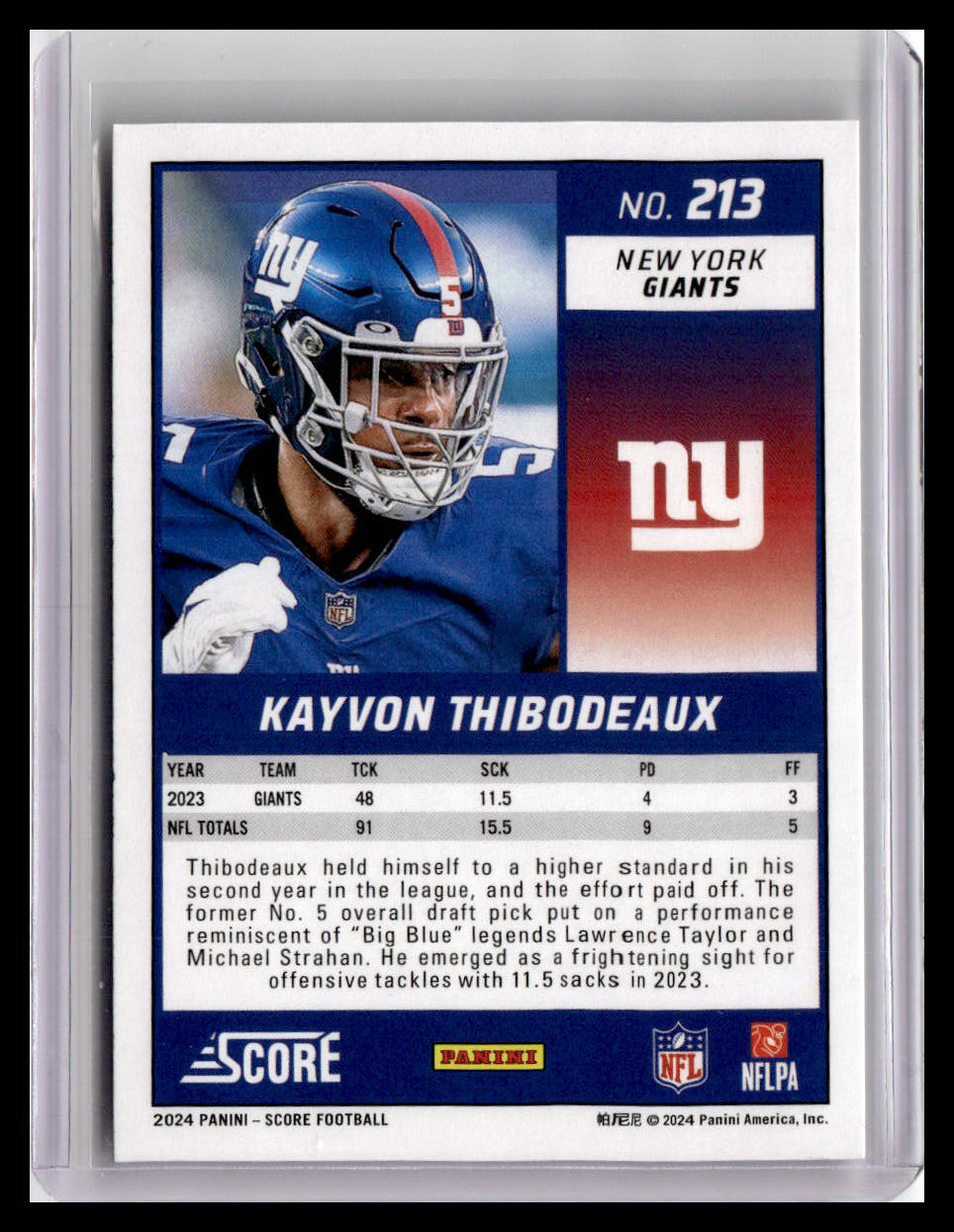 2024 Score #213 Kayvon Thibodeaux