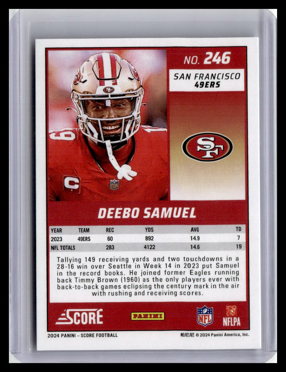 2024 Score #246 Deebo Samuel