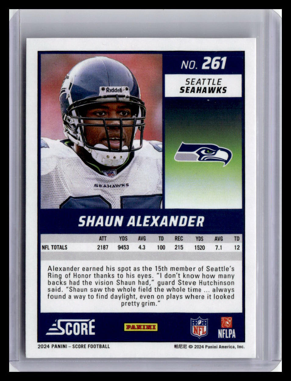 2024 Score #261 Shaun Alexander