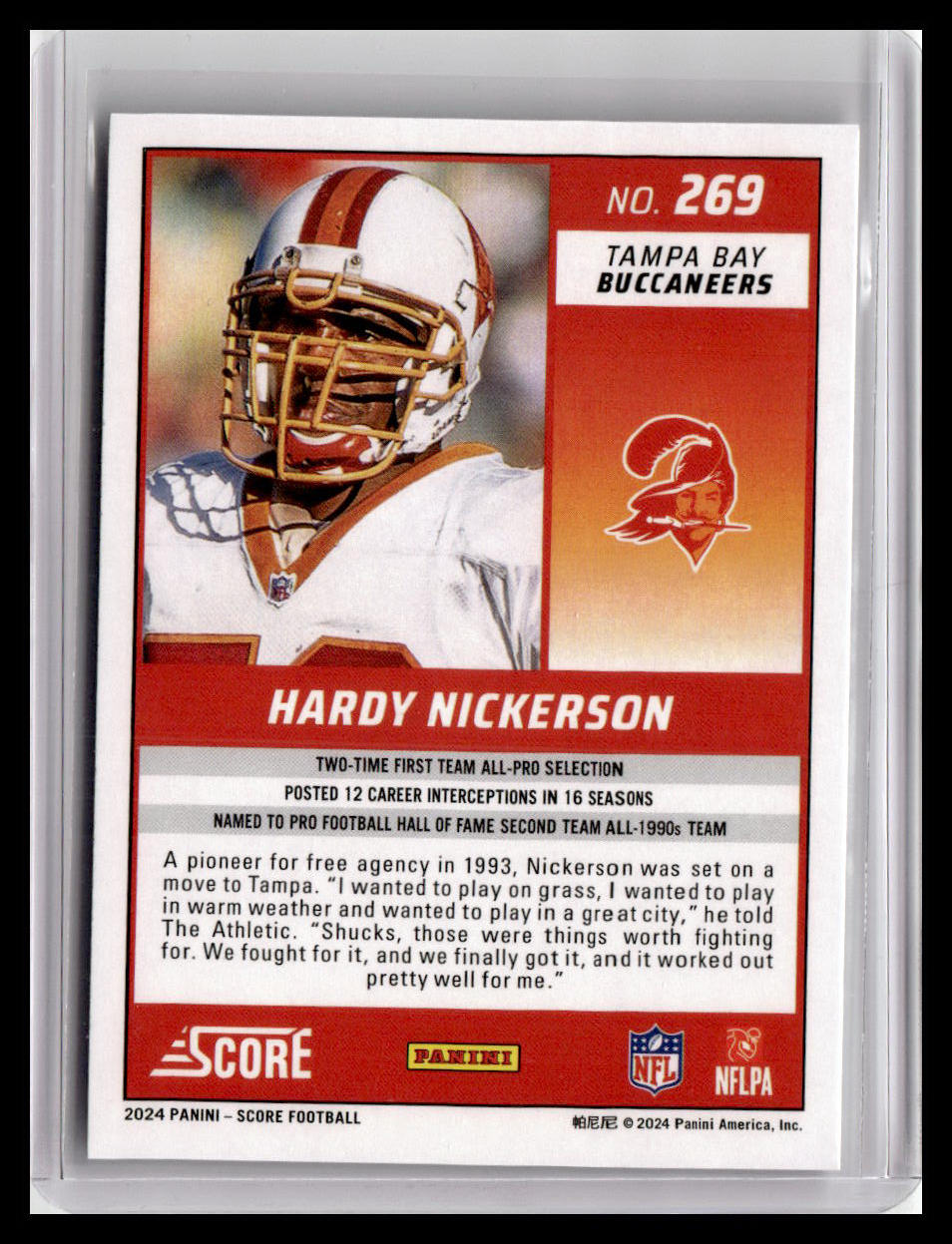 2024 Score #269 Hardy Nickerson