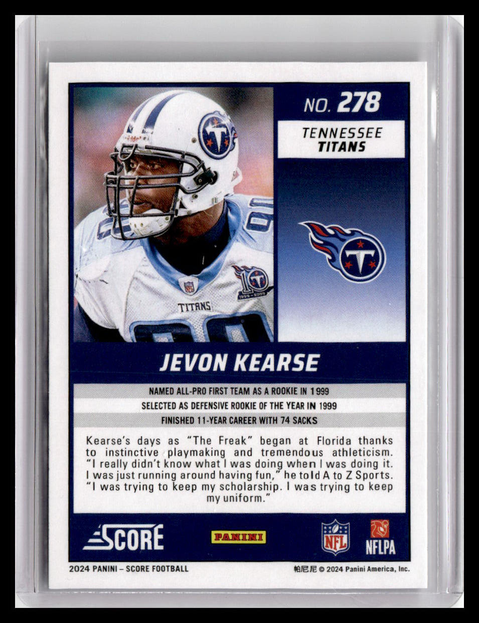 2024 Score #278 Jevon Kearse