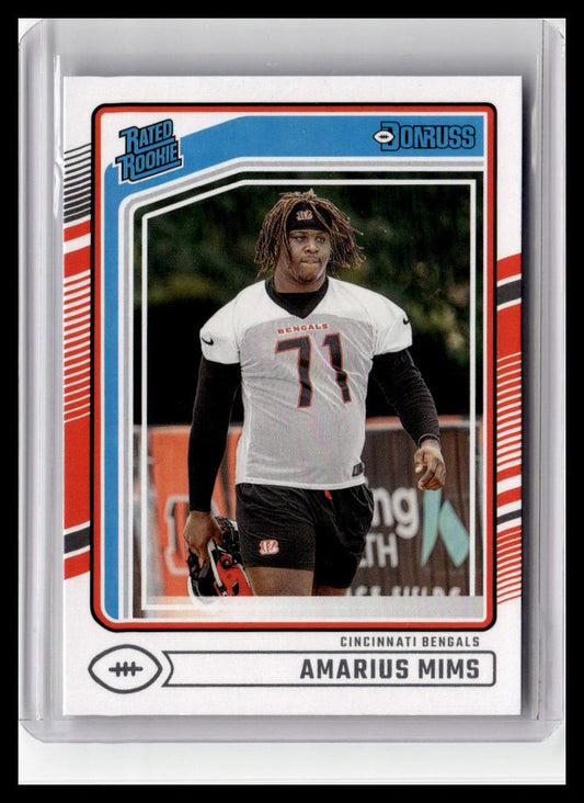 2024 Donruss #350 Amarius Mims Rated Rookie