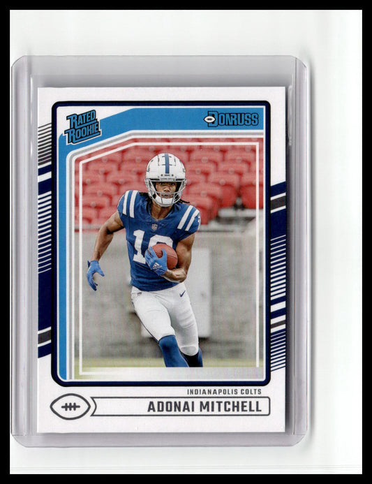 2024 Donruss #343 Adonai Mitchell Rated Rookie