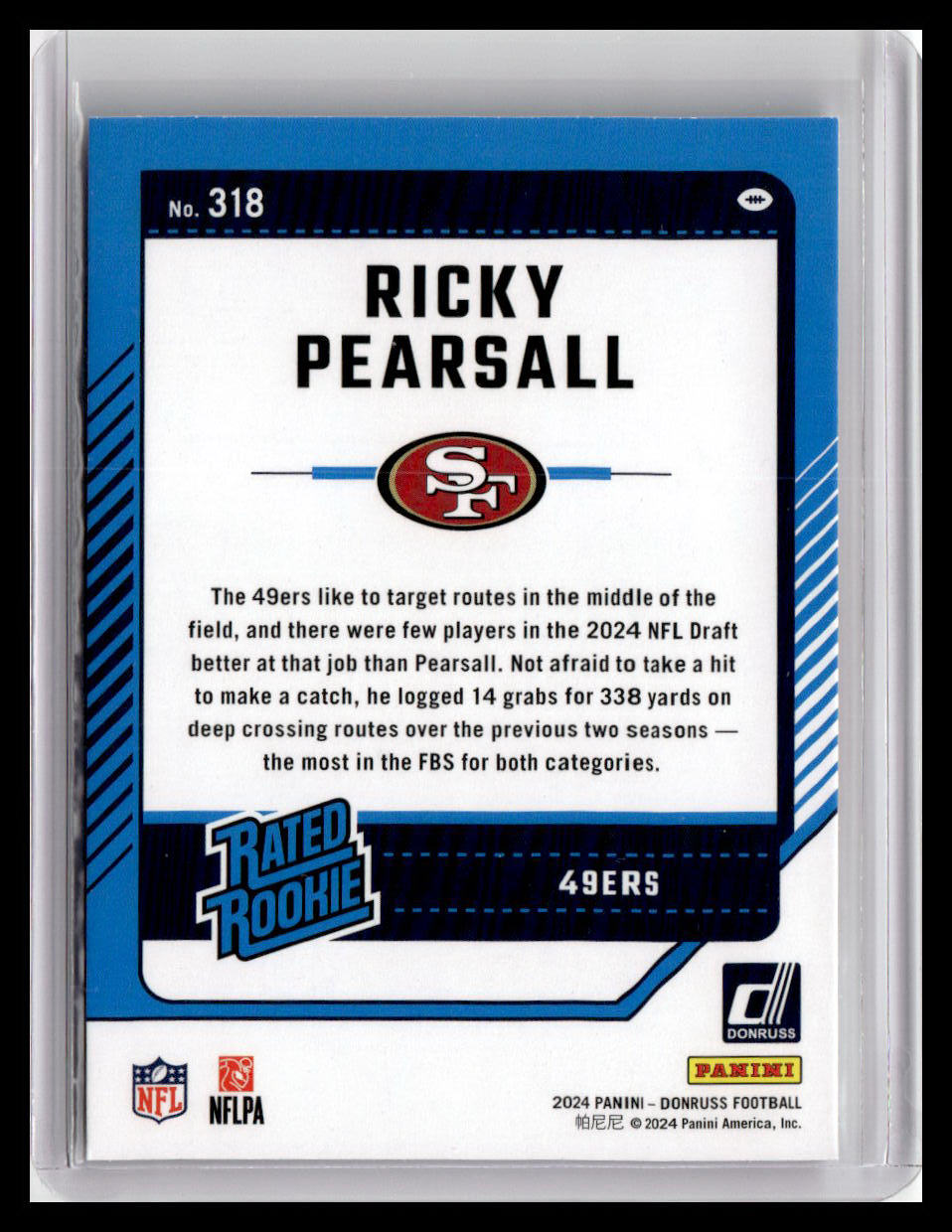 2024 Donruss #318 Ricky Pearsall Rated Rookie
