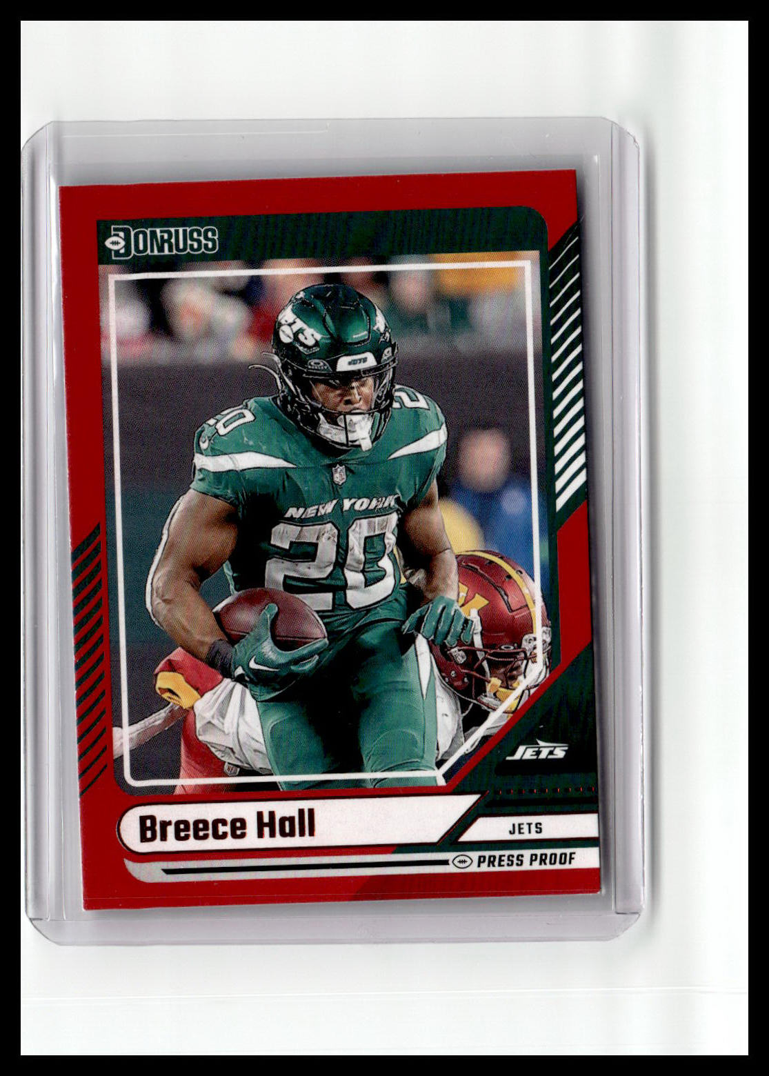 2024 Donruss #8 Breece Hall Press Proof Red