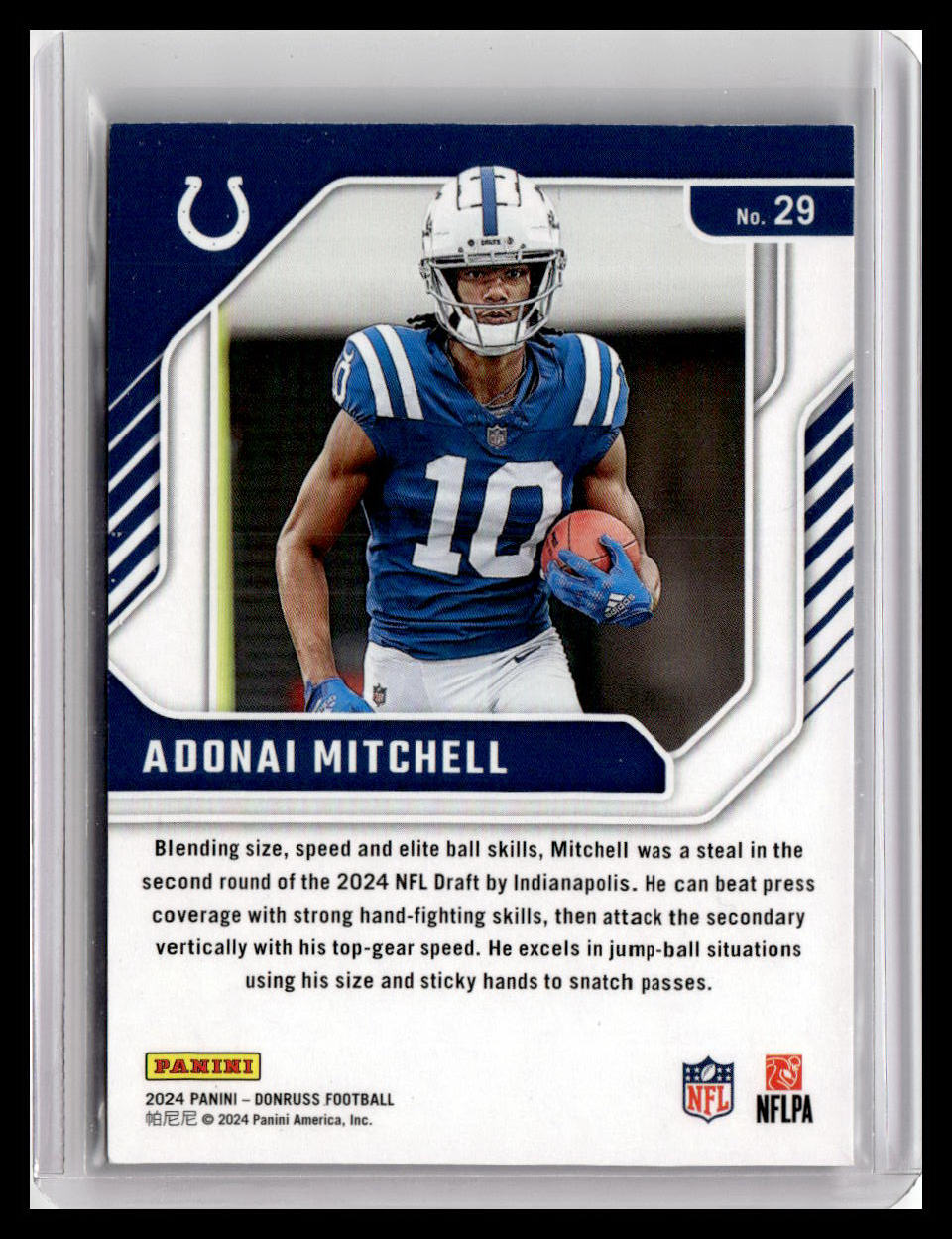 2024 Donruss #29 Adonai Mitchell The Elite Series Rookies