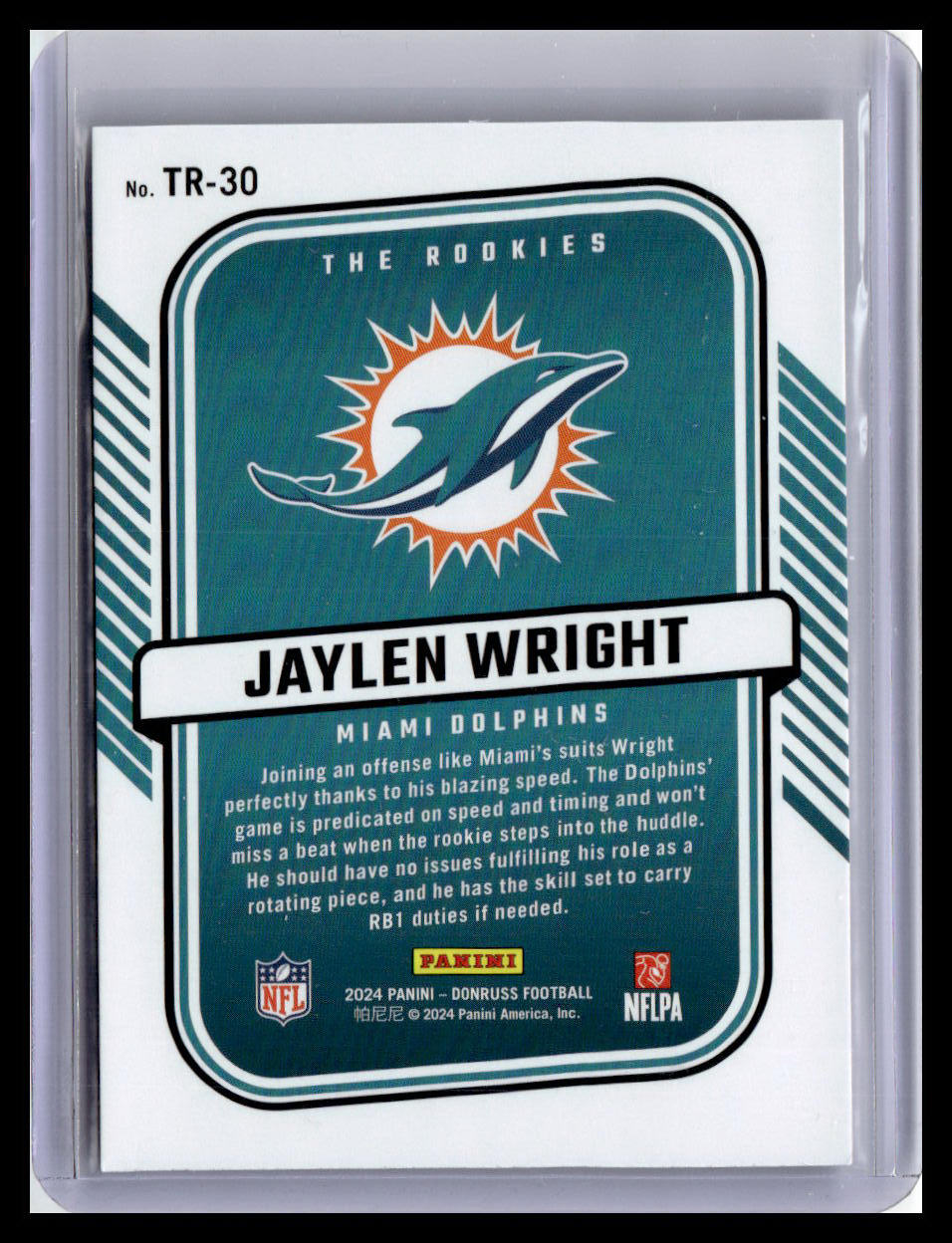 2024 Donruss #TR-30 Jaylen Wright The Rookies