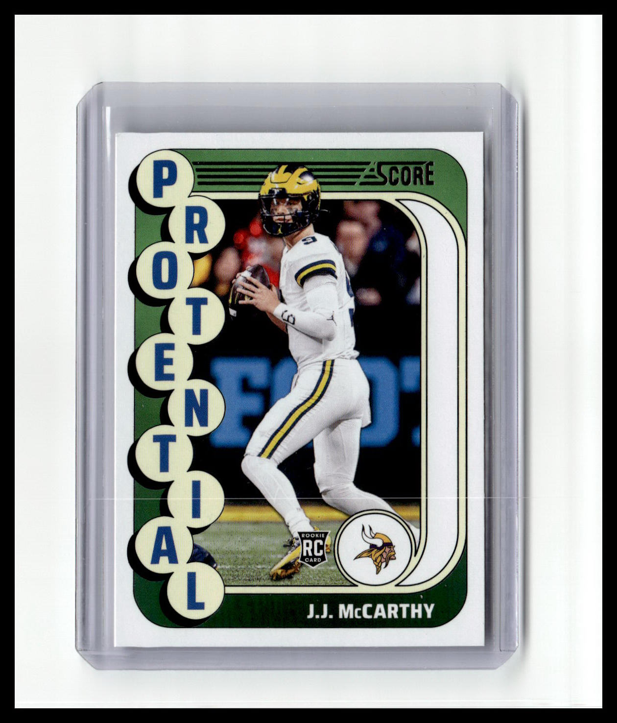 2024 Score #10 J.J. McCarthy (RC) Protential