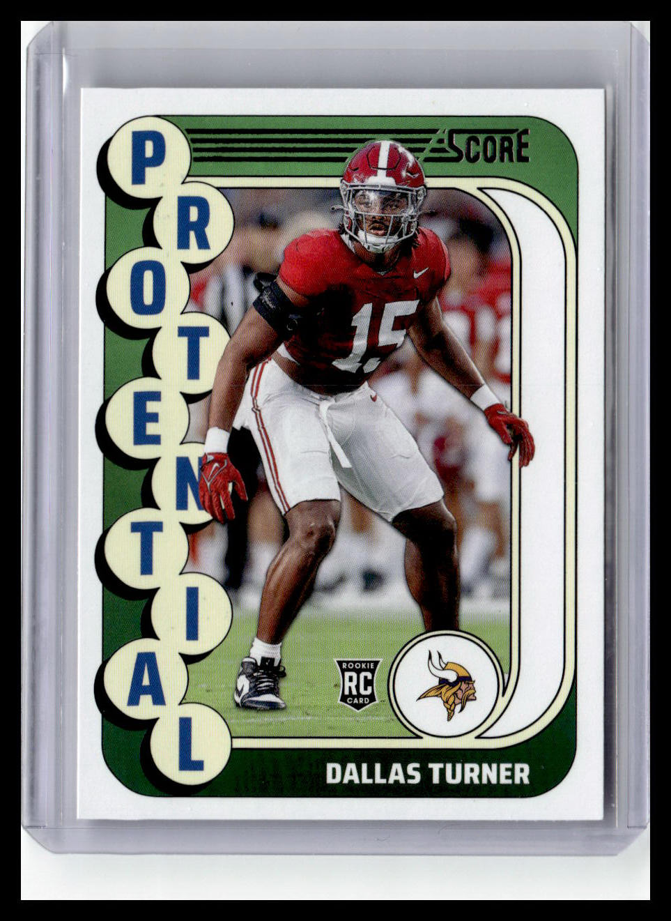 2024 Score #17 Dallas Turner (RC) Protential