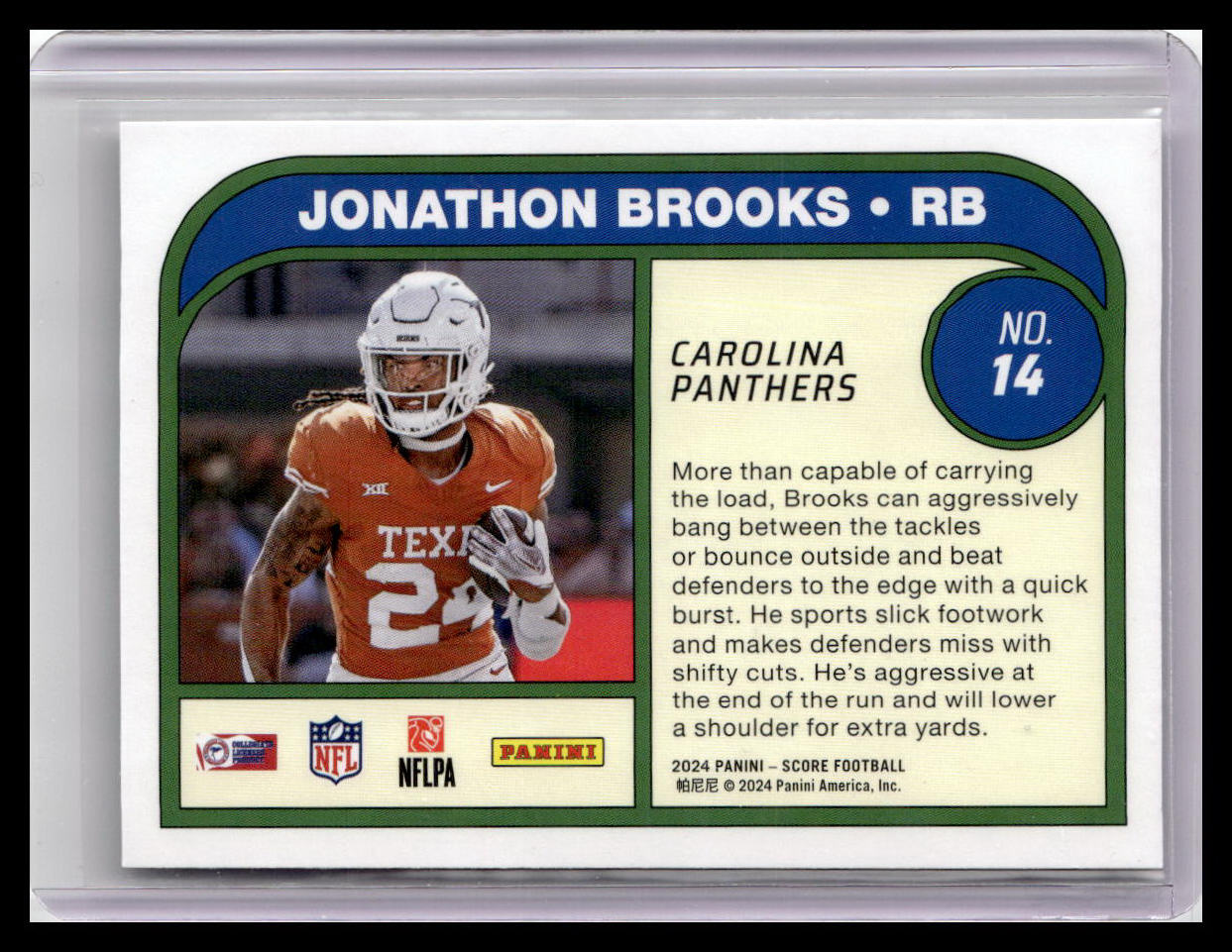 2024 Score #14 Jonathon Brooks (RC) Protential