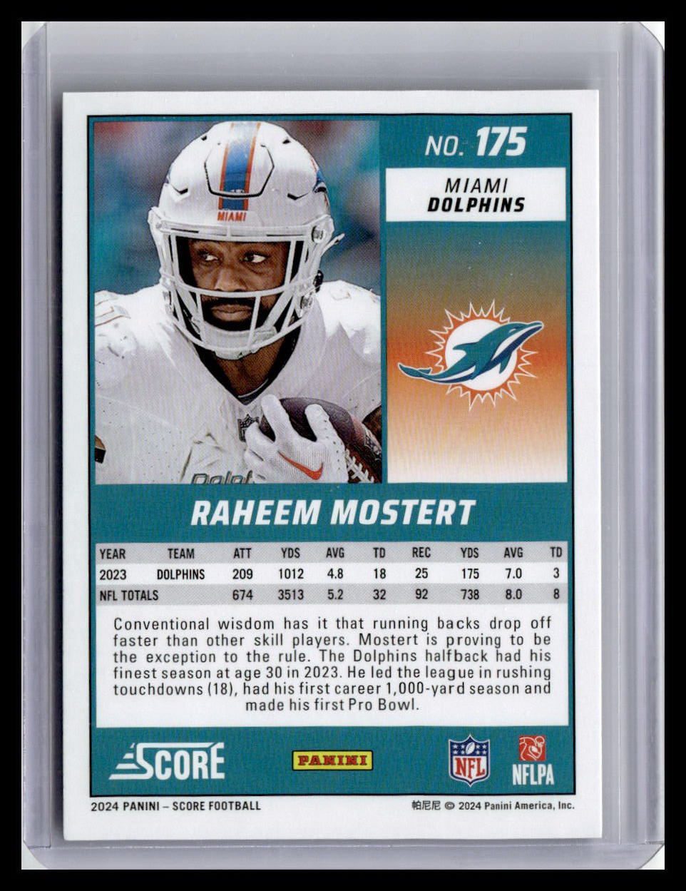 2024 Score #175 Raheem Mostert Green