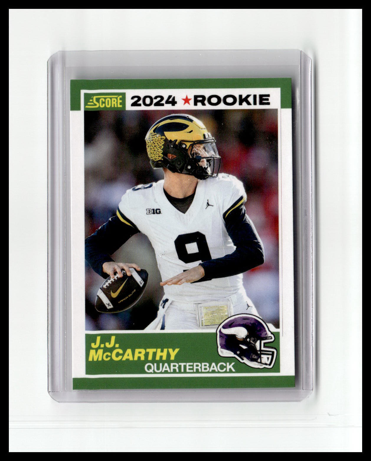 2024 Score #8 J.J. McCarthy 35th Anniversary Rookies Dynamics