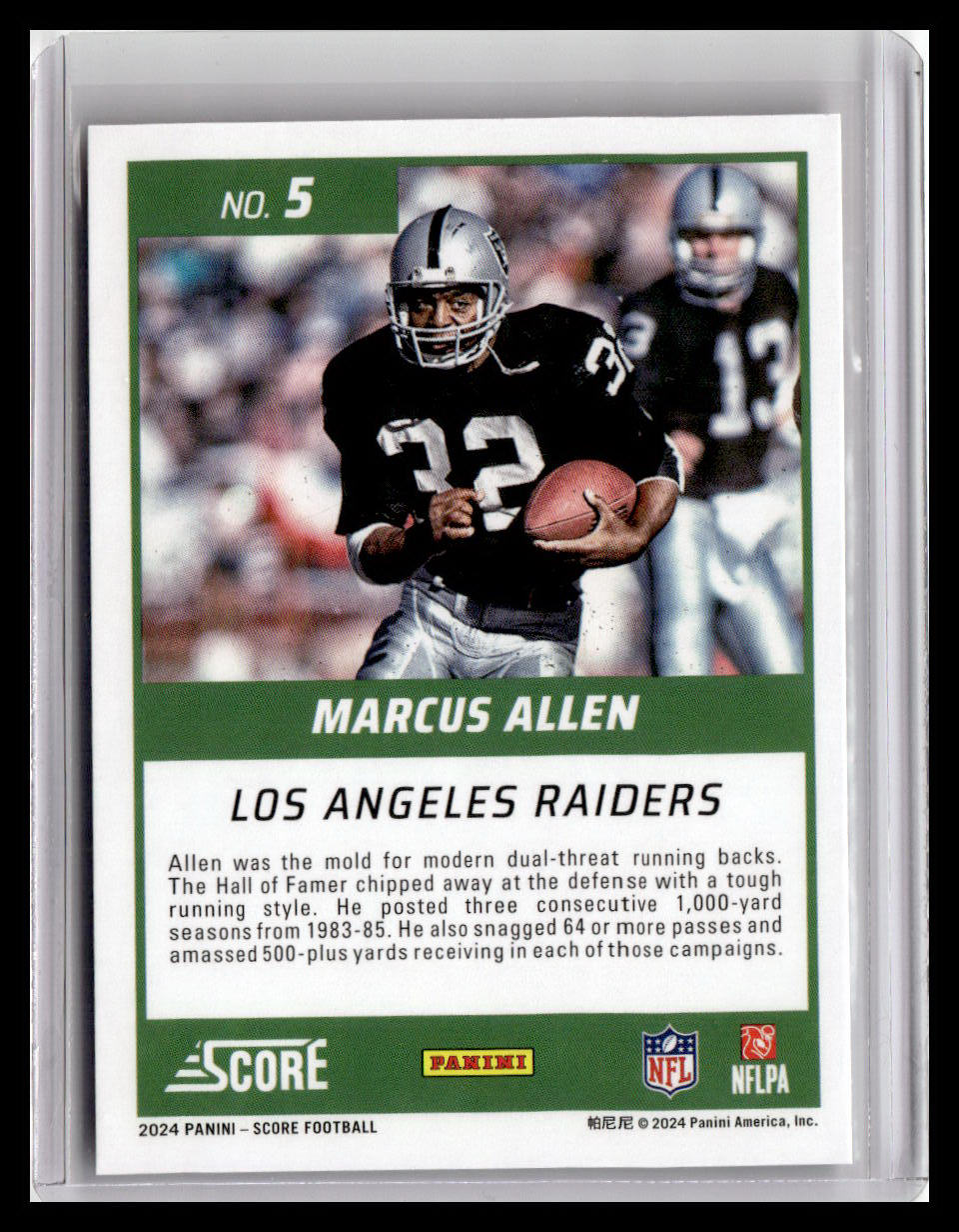 2024 Score #5 Marcus Allen First Ballot