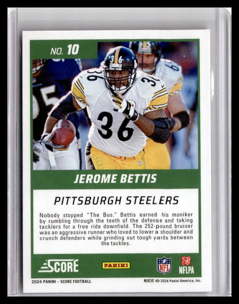 2024 Score #10 Jerome Bettis First Ballot