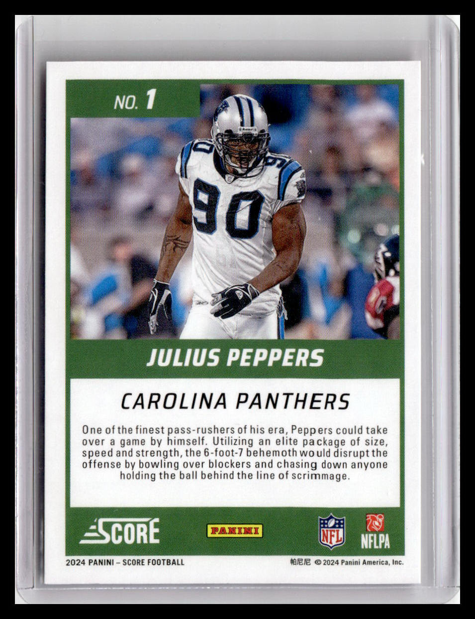 2024 Score #1 Julius Peppers First Ballot