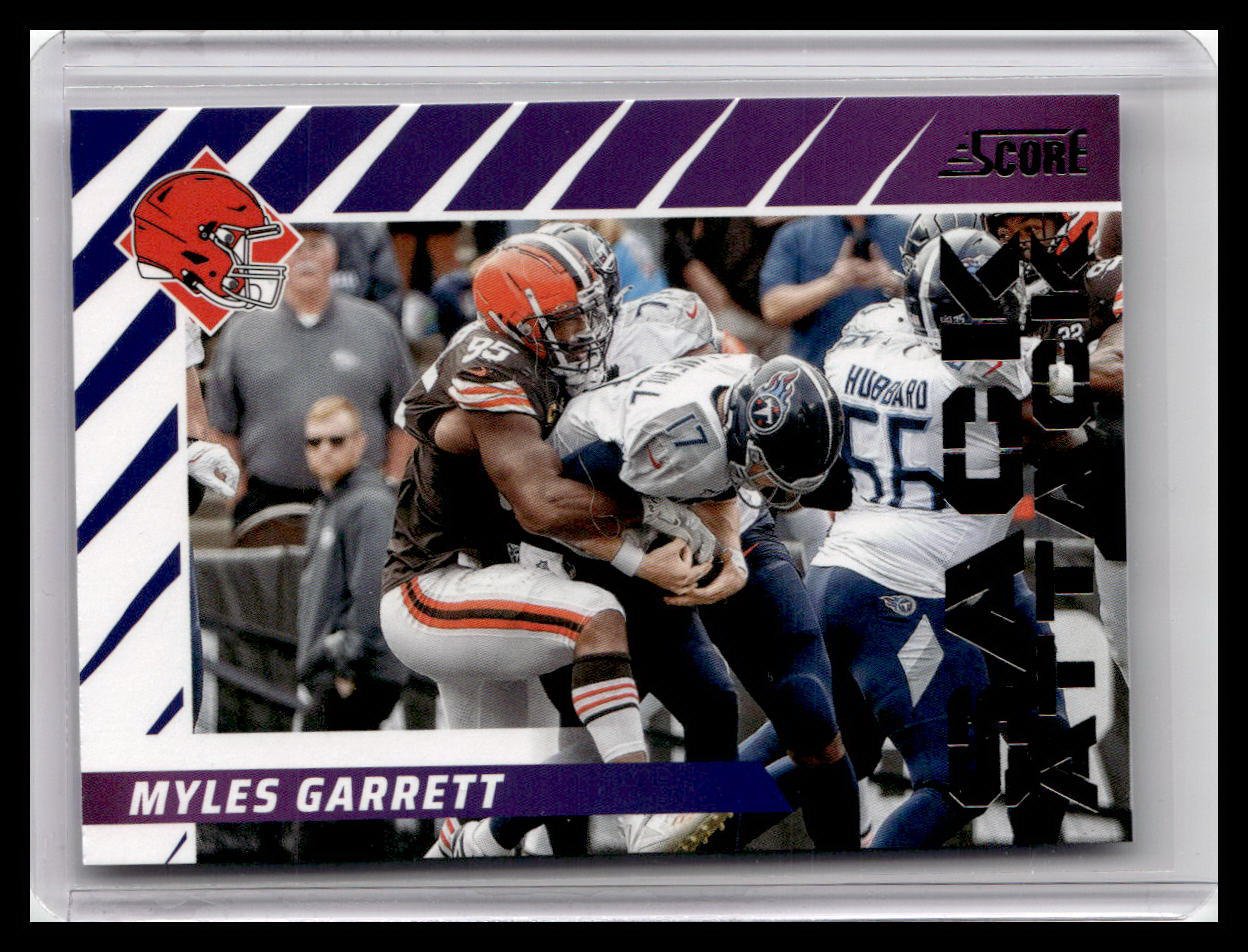 2024 Score #8 Myles Garrett Sack Attack Purple