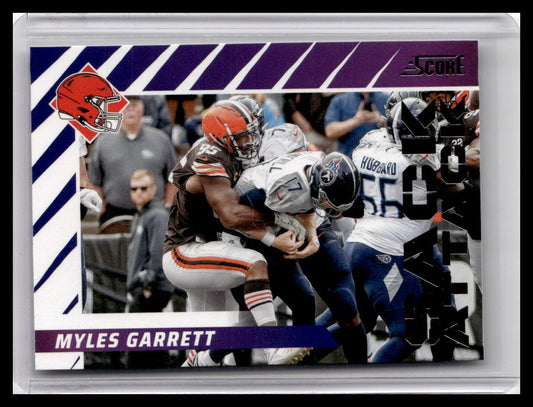 2024 Score #8 Myles Garrett Sack Attack Purple