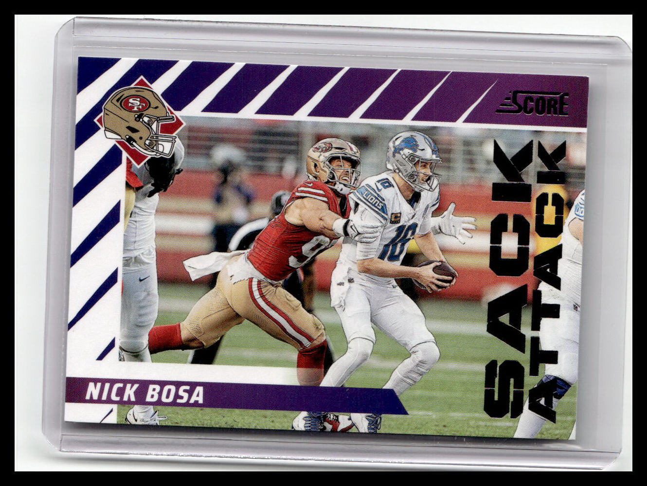 2024 Score #13 Nick Bosa Sack Attack Purple