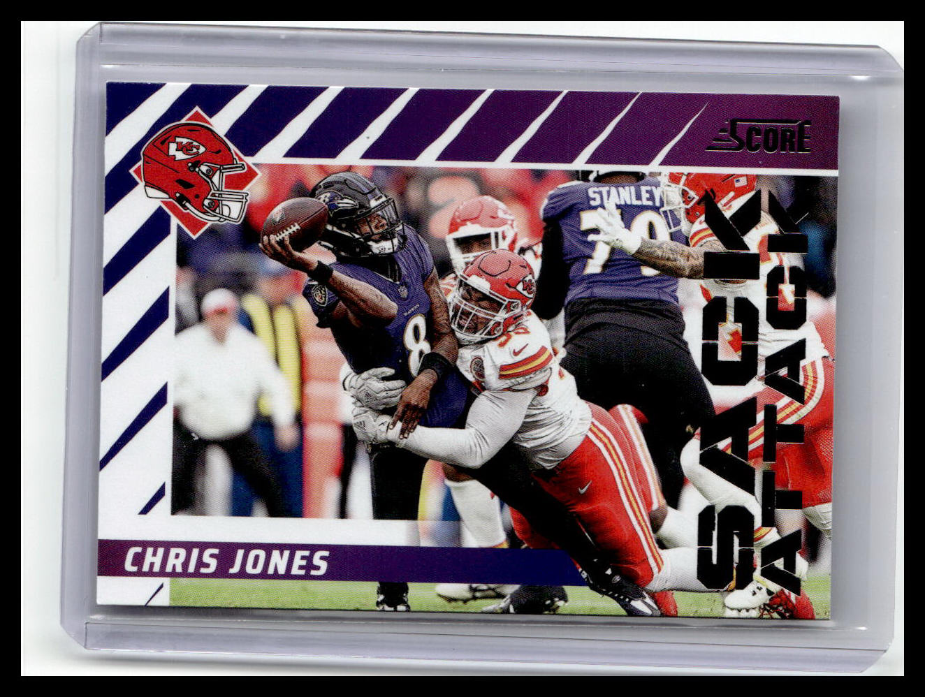 2024 Score #15 Chris Jones Sack Attack Purple