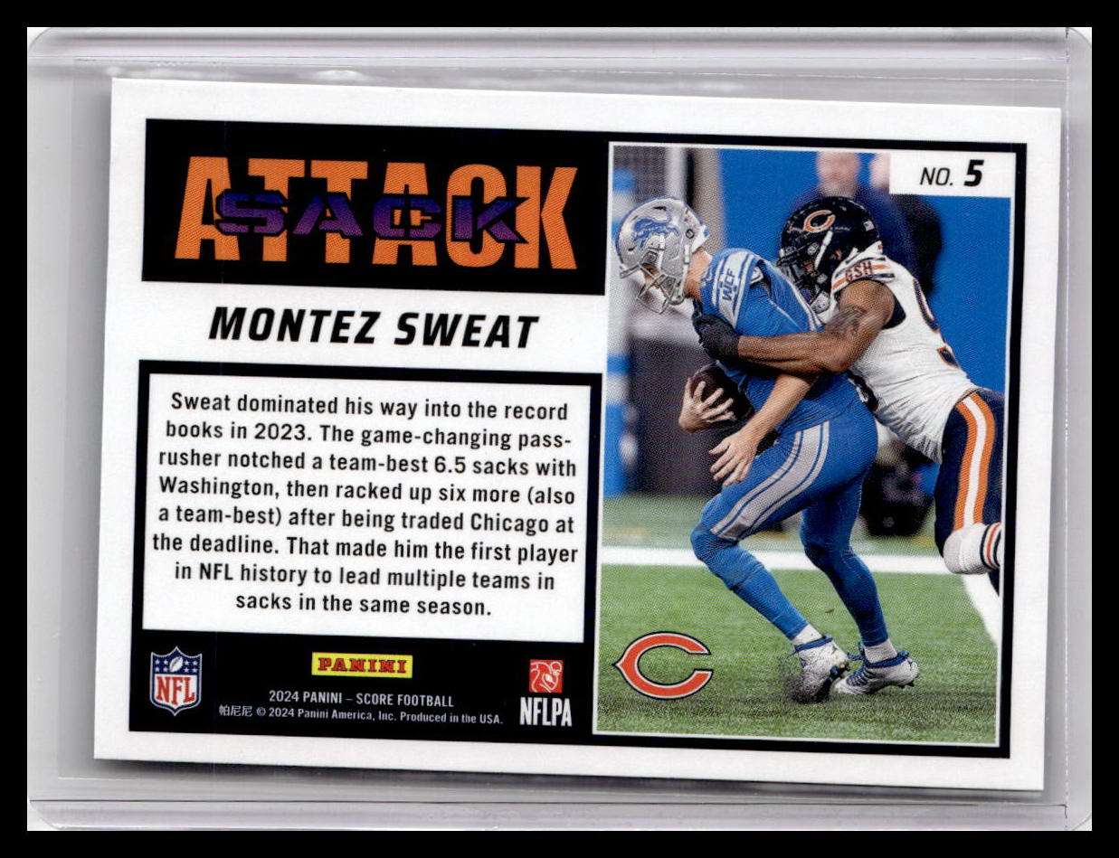 2024 Score #5 Montez Sweat Sack Attack
