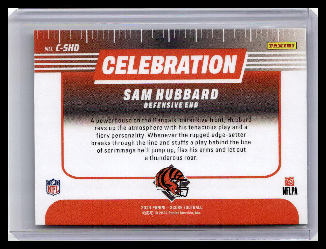2024 Score #C-SHD Sam Hubbard Celebration