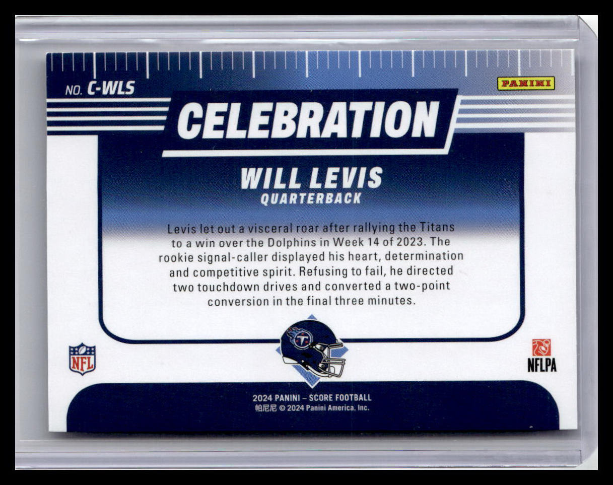 2024 Score #C-WLS Will Levis Celebration