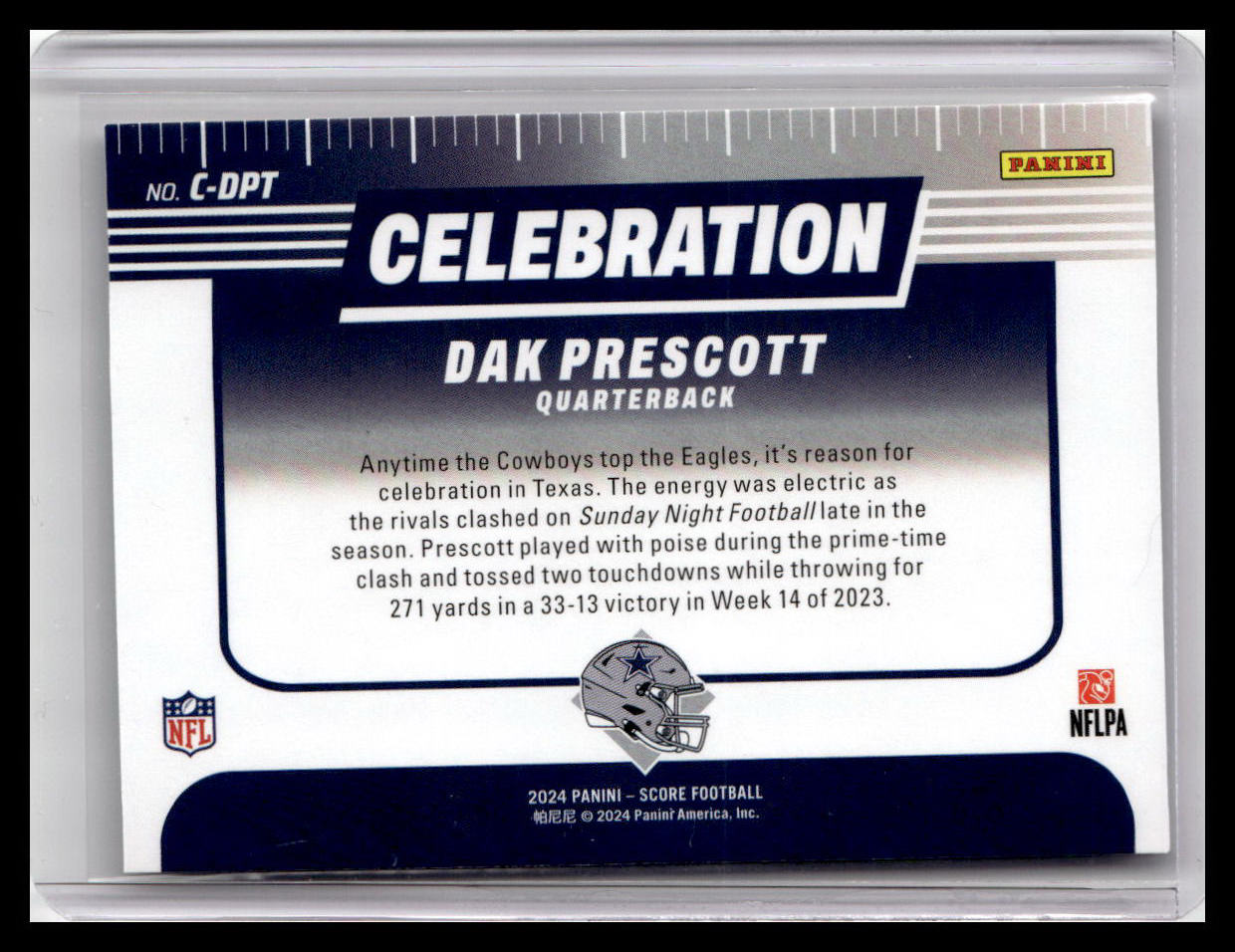 2024 Score #C-DPT Dak Prescott Celebration