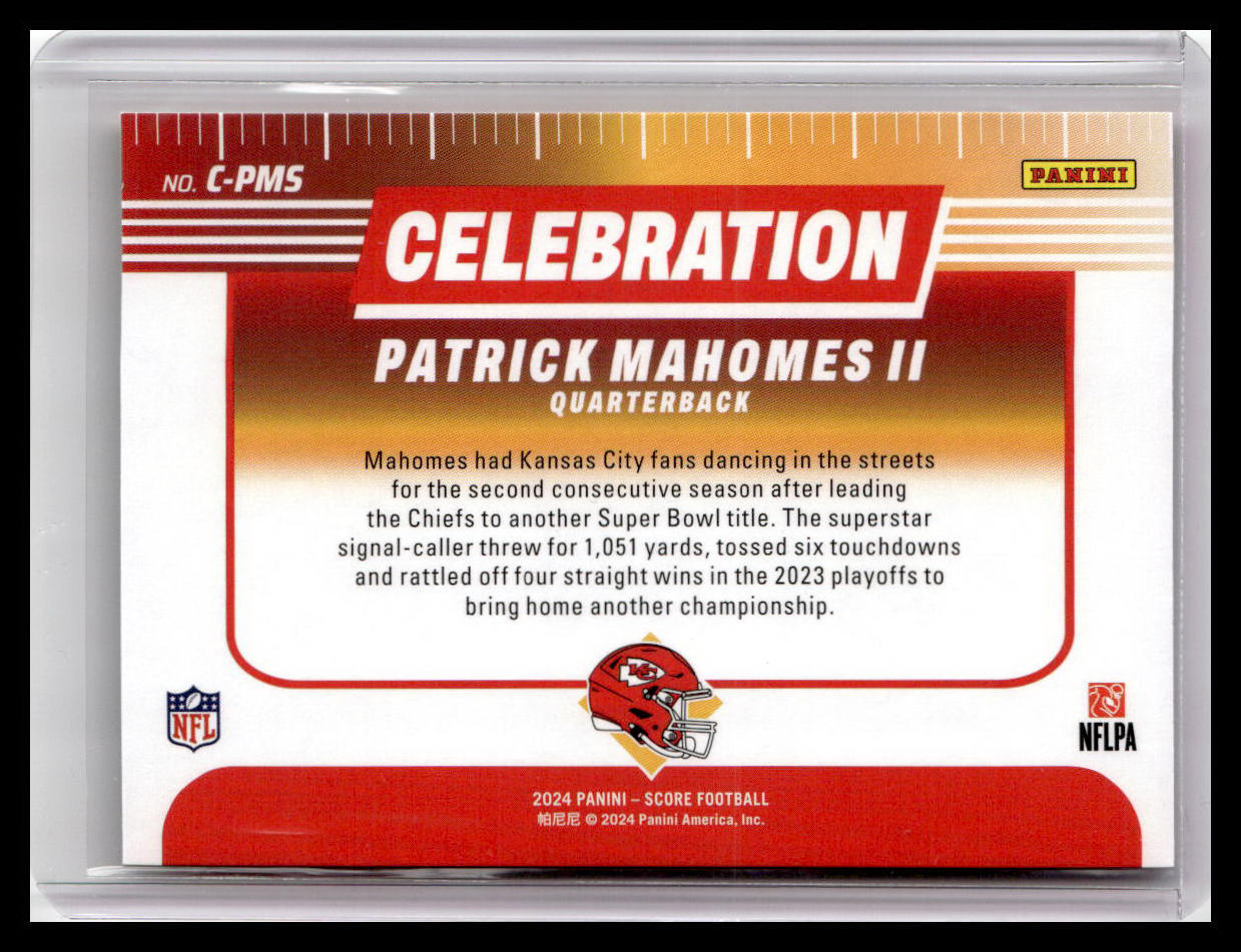 2024 Score #C-PMS Patrick Mahomes II Celebration