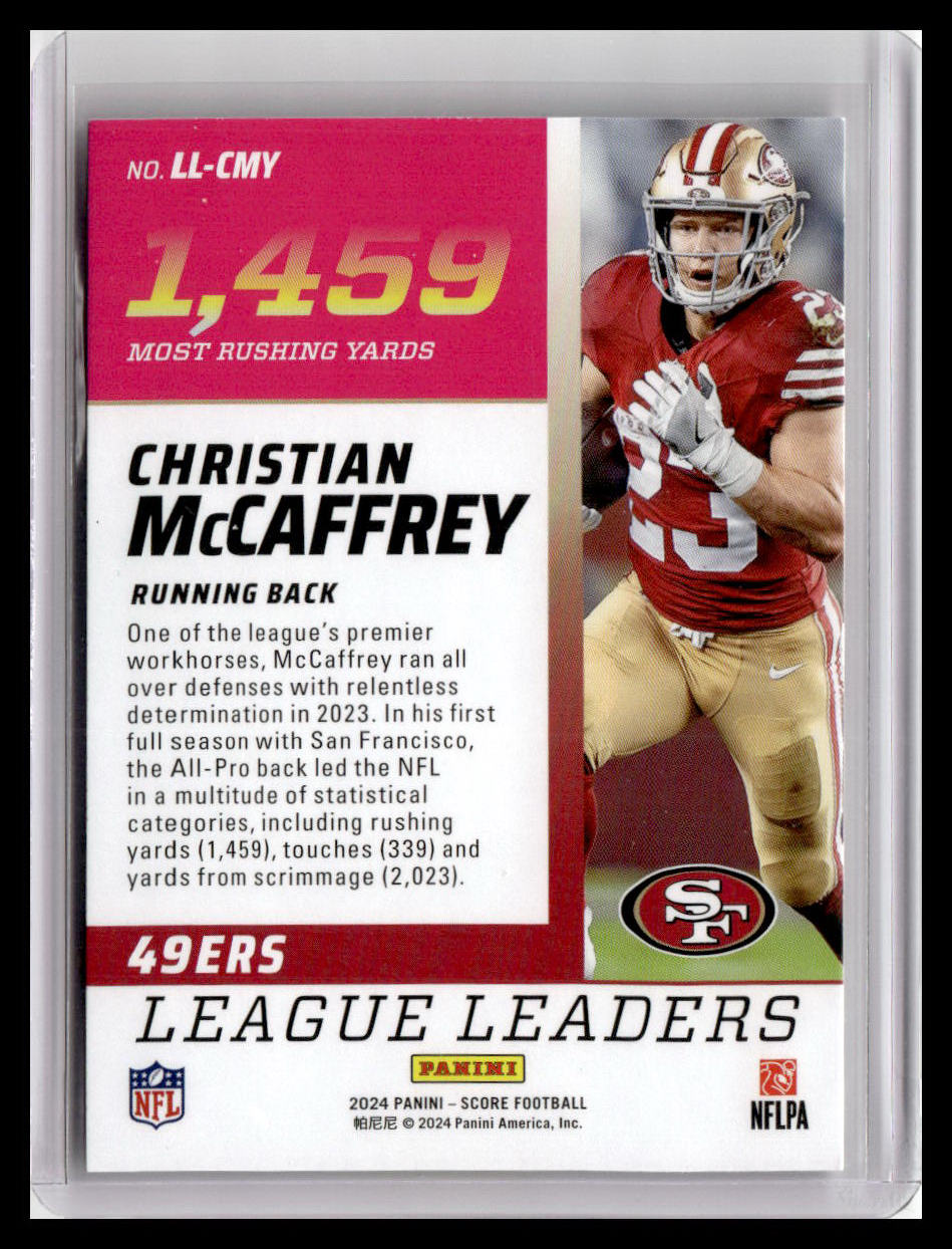 2024 Score #LL-CMY Christian McCaffrey League Leaders
