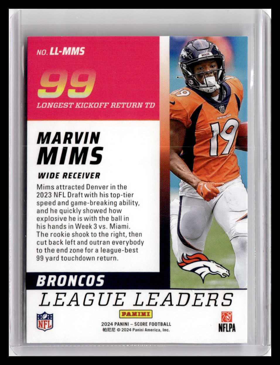 2024 Score #LL-MMS Marvin Mims League Leaders