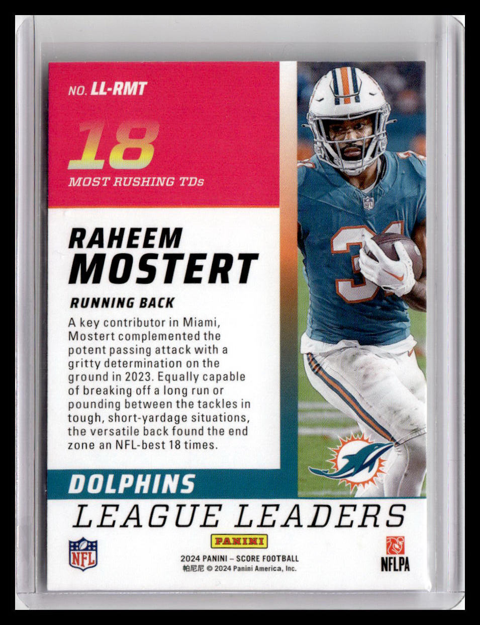 2024 Score #LL-RMT Raheem Mostert League Leaders