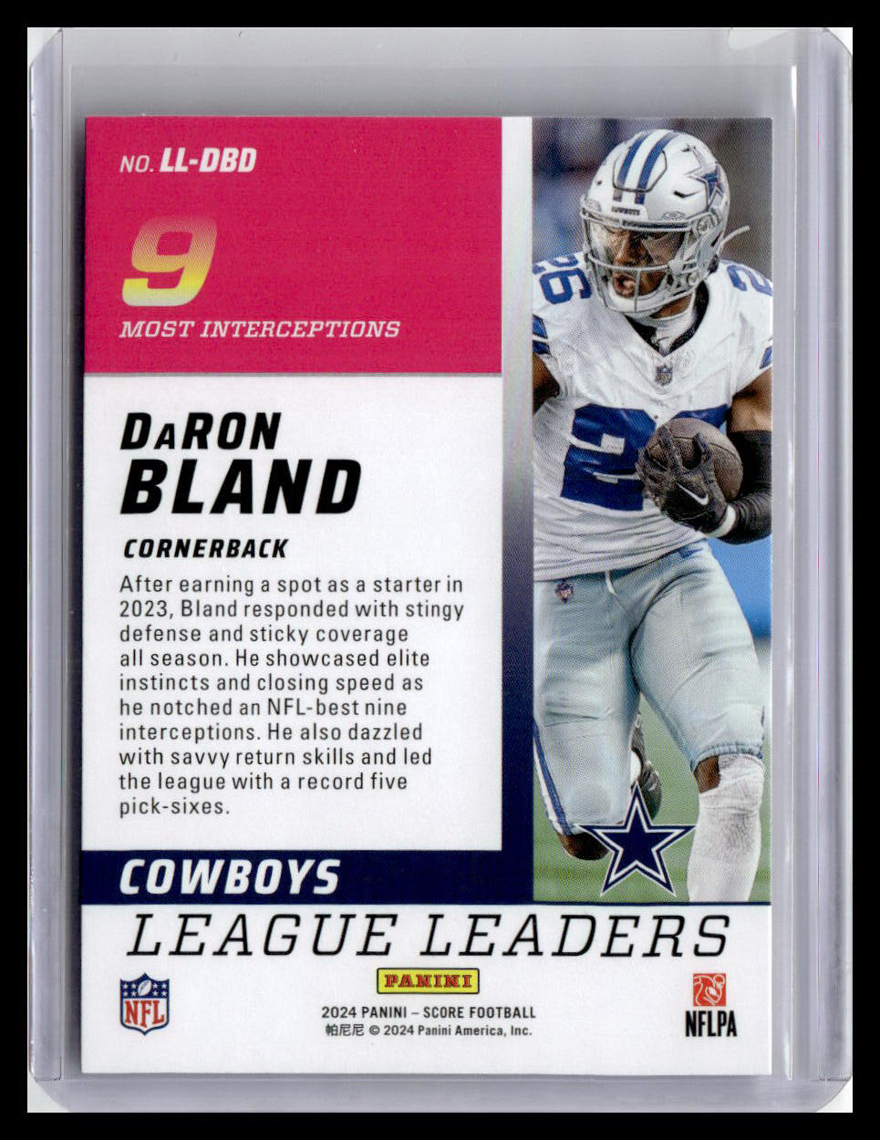 2024 Score #LL-DBD DaRon Bland League Leaders