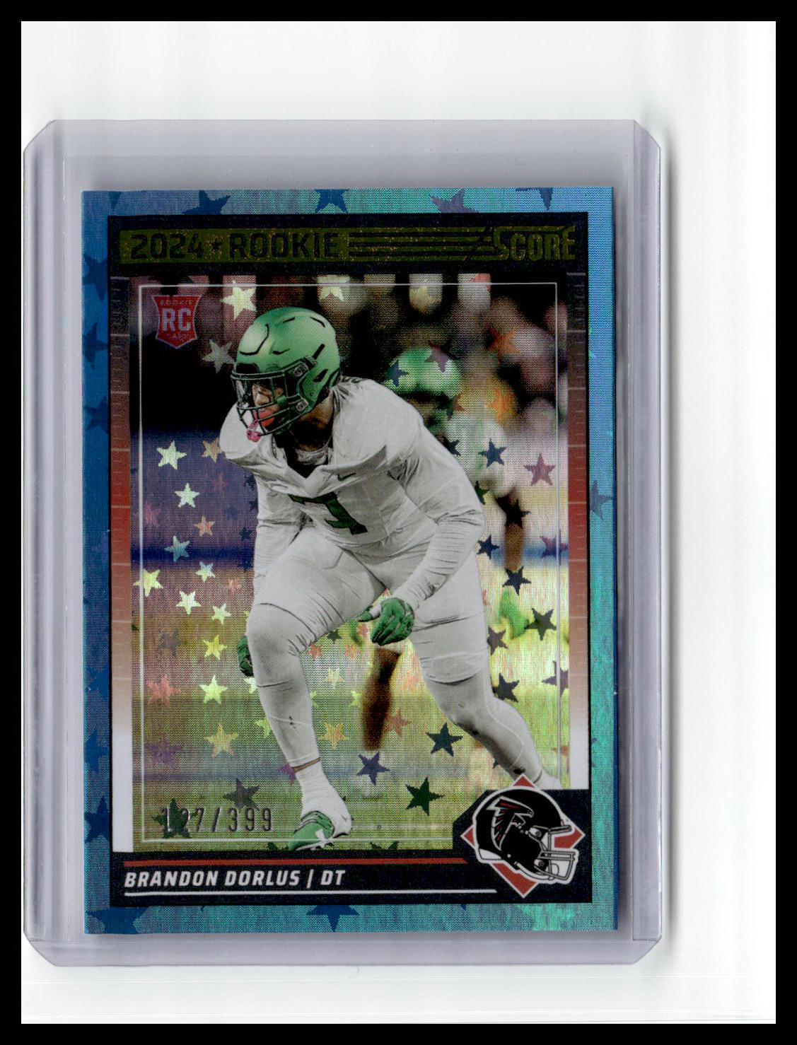 2024 Score #346 Brandon Dorlus Rookie Stars Blue Holo /399