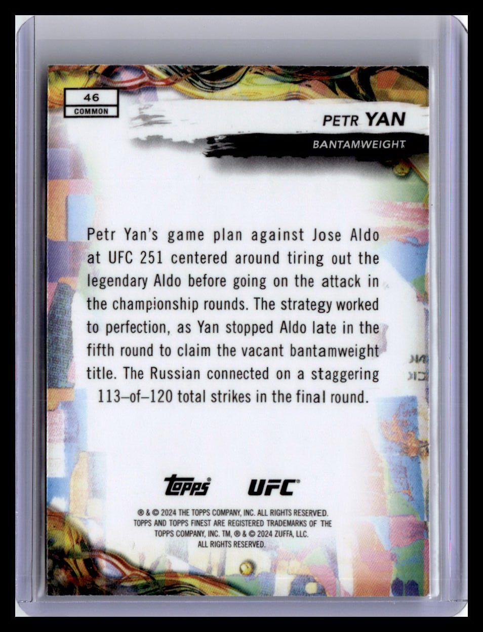 2024 Topps Finest UFC #46 Petr Yan
