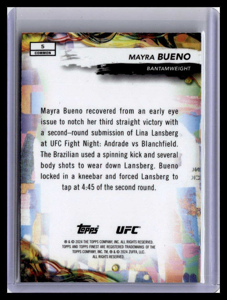 2024 Topps Finest UFC #5 Mayra Bueno