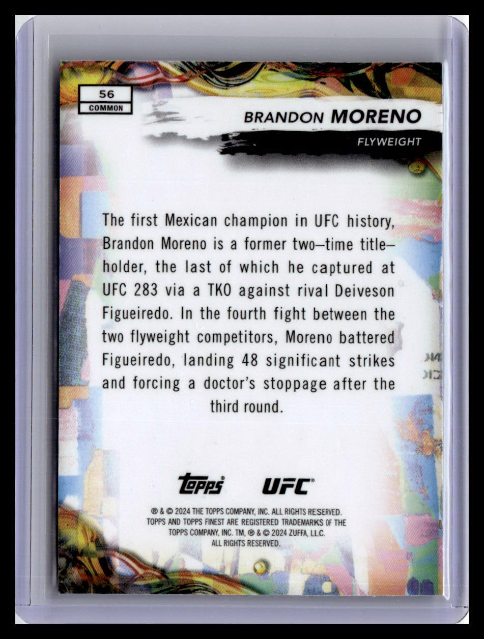 2024 Topps Finest UFC #56 Brandon Moreno