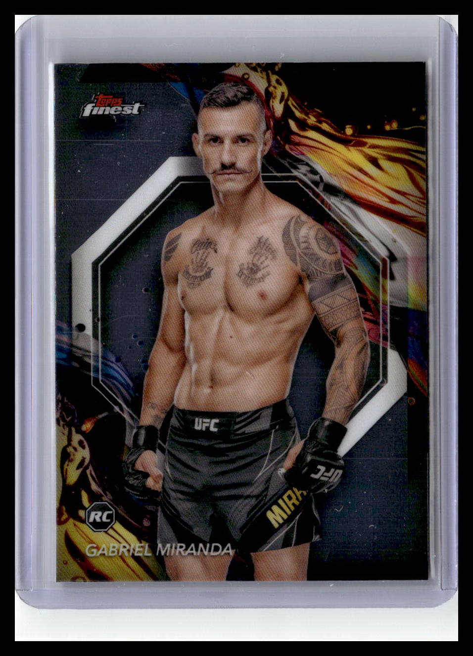 2024 Topps Finest UFC #175 Gabriel Miranda