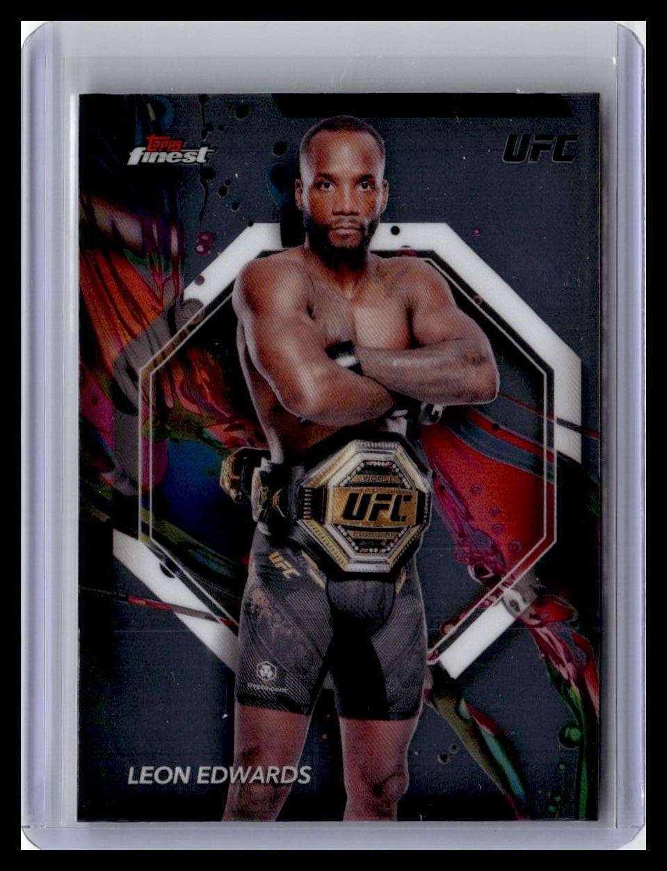 2024 Topps Finest UFC #72 Leon Edwards