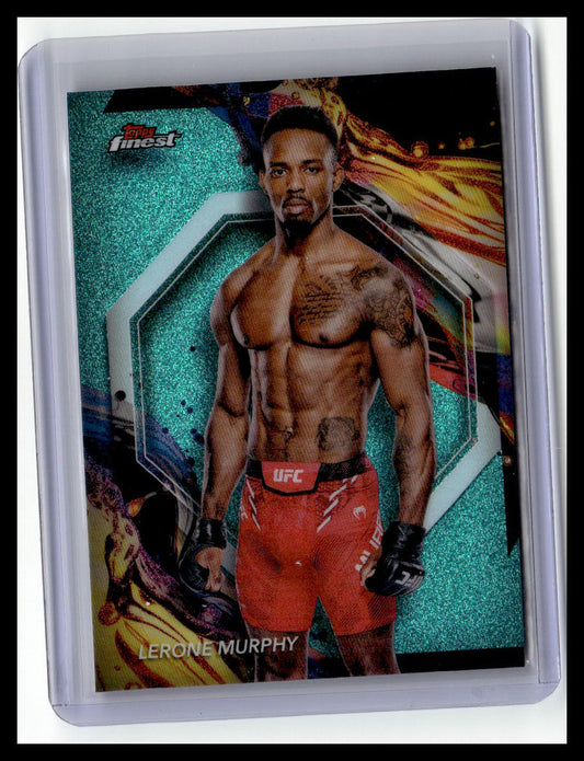 2024 Topps Finest UFC #121 Lerone Murphy Aqua Glitter
