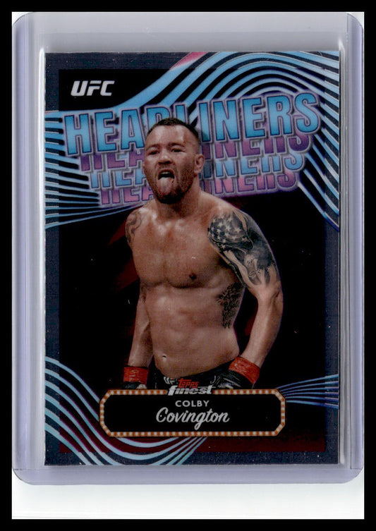 2024 Topps Finest UFC #HDL-24 Colby Covington Headliners