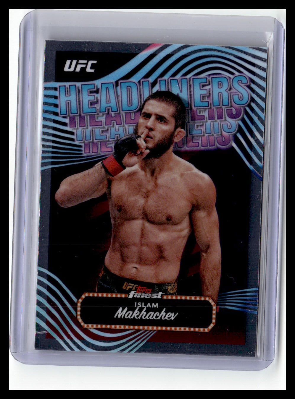 2024 Topps Finest UFC #HDL-8 Islam Makhachev Headliners