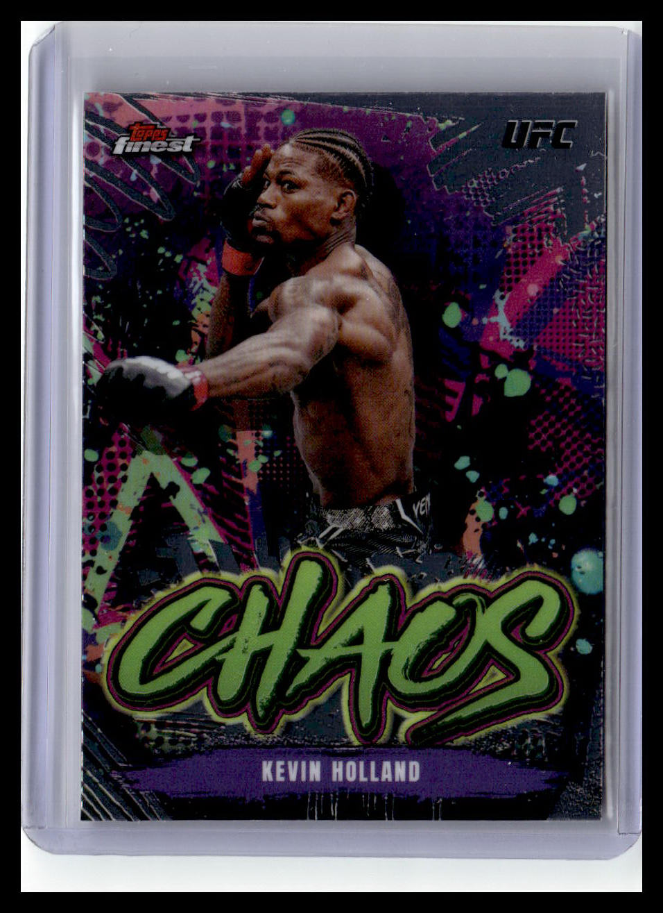 2024 Topps Finest UFC #CHA-19 Kevin Holland Chaos
