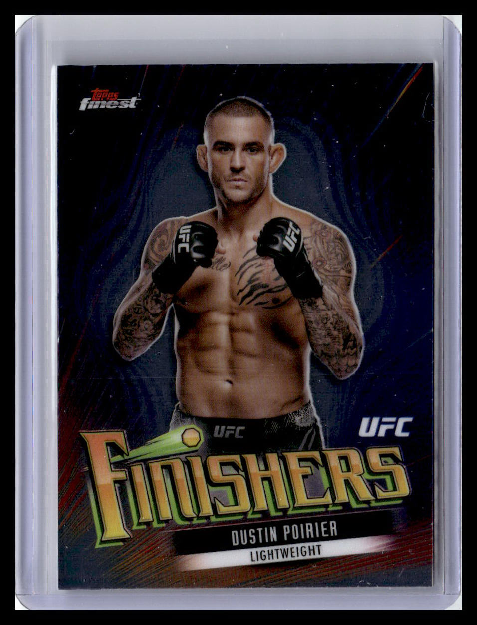 2024 Topps Finest UFC #FIN-5 Dustin Poirier Finishers