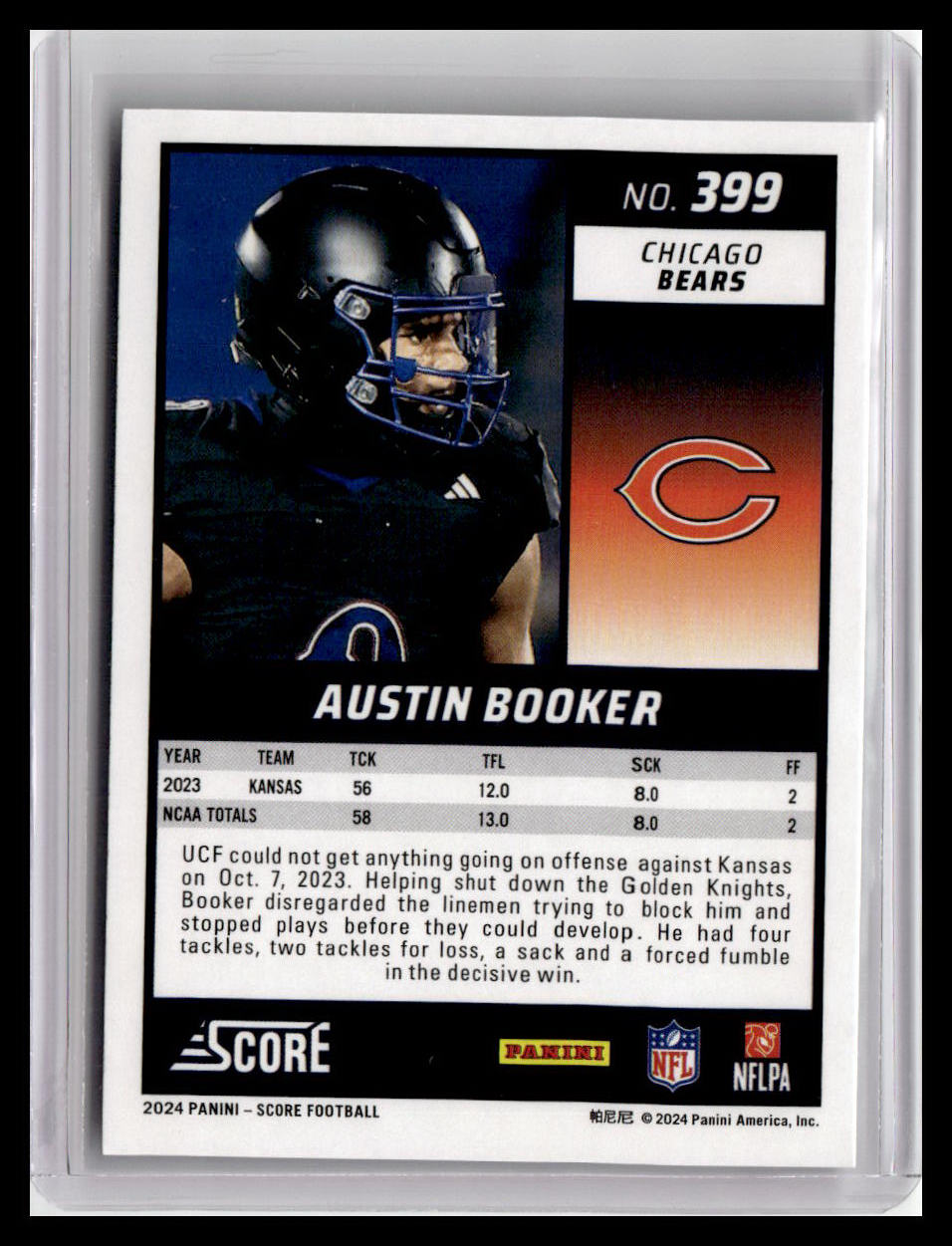 2024 Score #399 Austin Booker (RC)