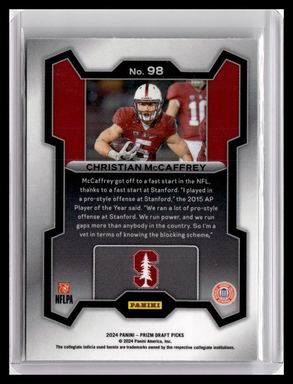 2024 Panini Prizm Draft Picks #98 Christian McCaffrey