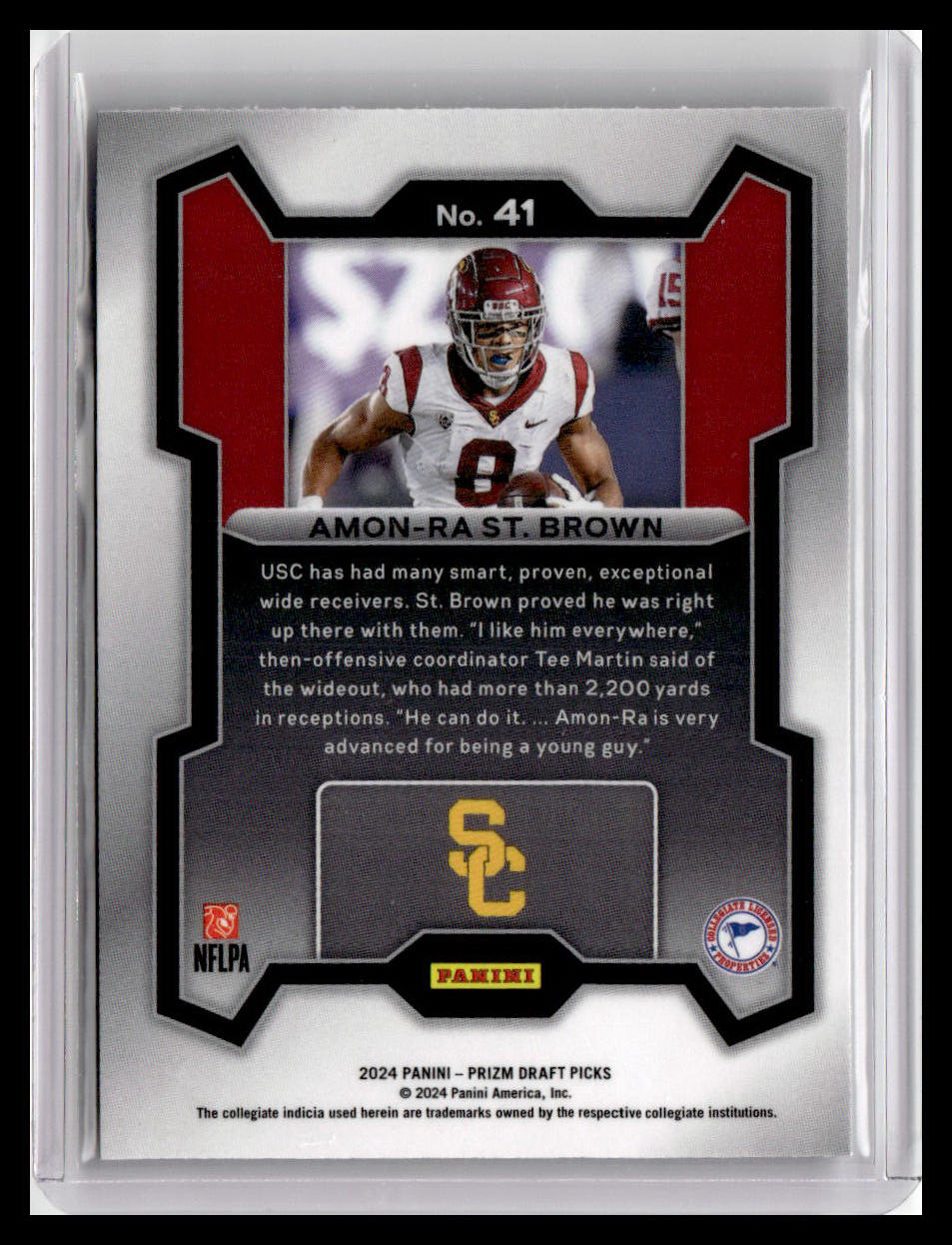 2024 Panini Prizm Draft Picks #41 Amon-Ra St. Brown